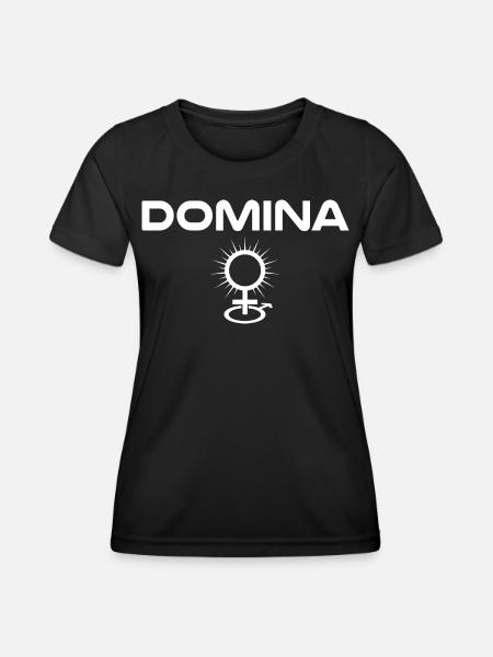 Herrin Domina - Frauen Funktions-T-Shirt - Schwarz