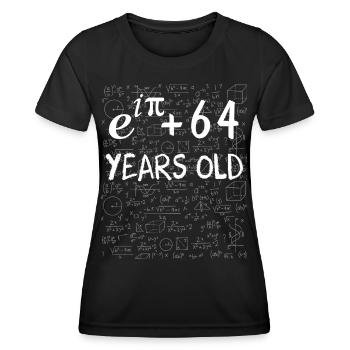 63. Geburtstag 63 Jahre Euler - Frauen Funktions-T-Shirt - Schwarz - Vorne - AI Model Female 172 light (172cm)