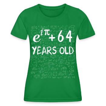 63. Geburtstag 63 Jahre Euler - Frauen Funktions-T-Shirt - Kelly Green - Vorne - AI Model Female 172 dark (172cm)