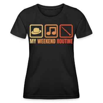 Klarinettisten Wochenende - Frauen Funktions-T-Shirt - Schwarz - Vorne - AI Model Female 172 light (172cm)