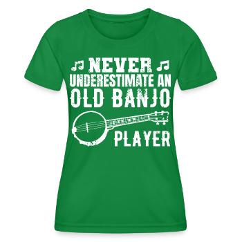 Banjo Großvater - Frauen Funktions-T-Shirt - Kelly Green - Vorne - AI Model Female 172 dark (172cm)