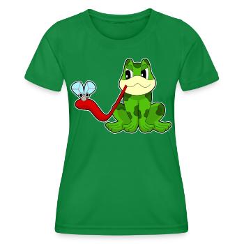 Mouche grenouille - T-shirt sport Femme - vert - Devant - AI Model Female 172 dark (172cm)