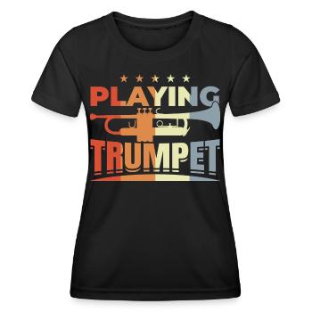 Trumpet Spell - Women's Functional T-Shirt - black - Front - AI Model Female 172 light (172cm)