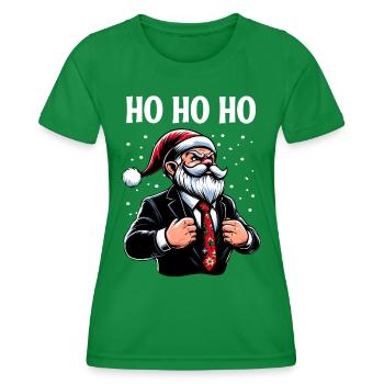 Chef Imp Ho Ho Ho Ho - Women's Functional T-Shirt - kelly green - Front - AI Model Female 172 dark (172cm)