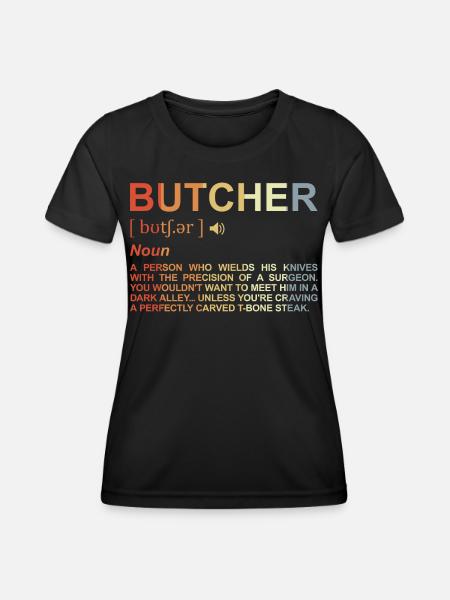 Fleischer Begriff - Frauen Funktions-T-Shirt - Schwarz