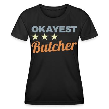 Average butcher - Women's Functional T-Shirt - black - Front - AI Model Female 172 light (172cm)