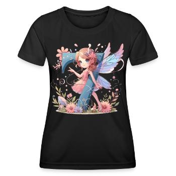7 Years Fairy Elf Birthday Gift - Women's Functional T-Shirt - black - Front - AI Model Female 172 light (172cm)
