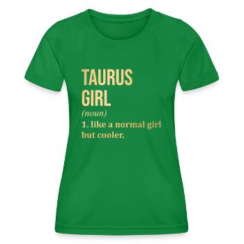 Taurus - Women's Functional T-Shirt - kelly green - Front - AI Model Female 172 dark (172cm)