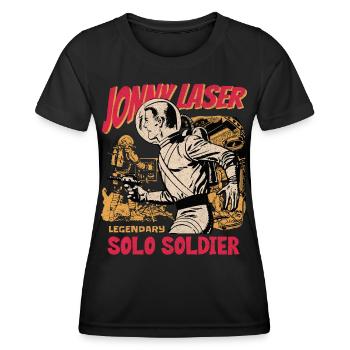 Jonny Laser Solo Soldier - Women's Functional T-Shirt - black - Front - AI Model Female 172 light (172cm)