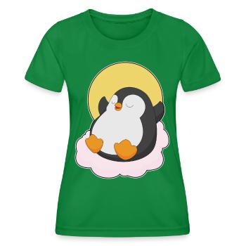 Nuages de pingouins - T-shirt sport Femme - vert - Devant - AI Model Female 172 dark (172cm)