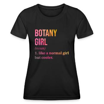 botanique - T-shirt sport Femme - noir - Devant - AI Model Female 172 light (172cm)