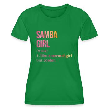 Samba - T-shirt sport Femme - vert - Devant - AI Model Female 172 dark (172cm)