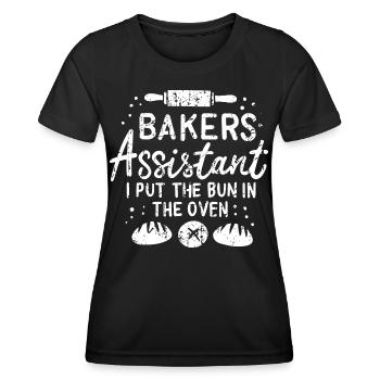 Bäckereifachverkäuferin - Frauen Funktions-T-Shirt - Schwarz - Vorne - AI Model Female 172 light (172cm)