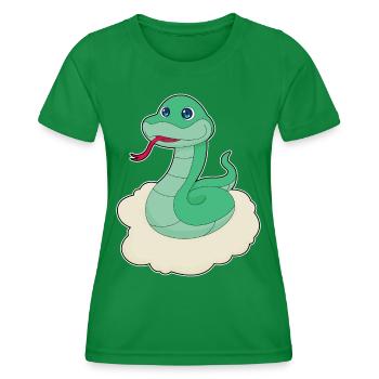 Nuages de serpent - T-shirt sport Femme - vert - Devant - AI Model Female 172 dark (172cm)