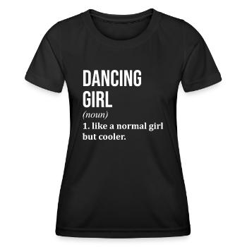 danse - T-shirt sport Femme - noir - Devant - AI Model Female 172 light (172cm)