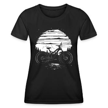 Vététistes - T-shirt sport Femme - noir - Devant - AI Model Female 172 light (172cm)