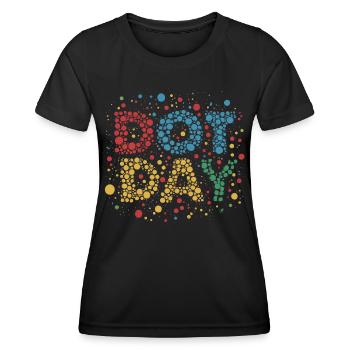 DOT-TAG - Frauen Funktions-T-Shirt - Schwarz - Vorne - AI Model Female 172 light (172cm)