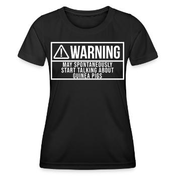 Meerschweinchen Meerschweinchen Meerschweinchen - Frauen Funktions-T-Shirt - Schwarz - Vorne - AI Model Female 172 light (172cm)
