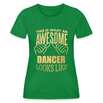 Tänzer - Frauen Funktions-T-Shirt - Kelly Green - Vorne - AI Model Female 172 dark (172cm)