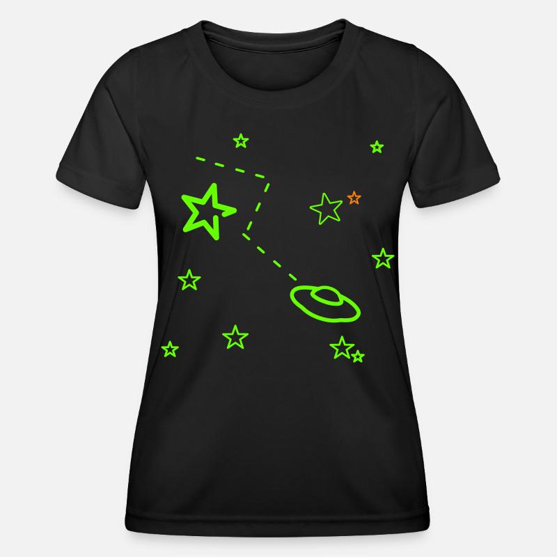 lost in space - Women's Functional T-Shirt - black