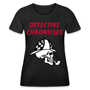 Detective Skull - Women's Functional T-Shirt - black - Front - AI Model Female 172 light (172cm)
