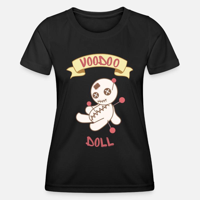 voodoo voodoo voodoo doll - Women's Functional T-Shirt - black