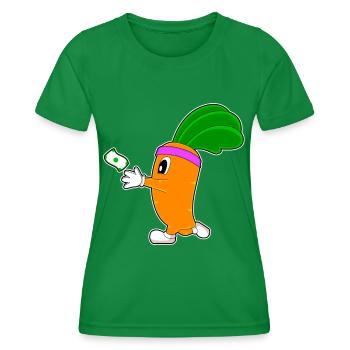 Carrot Jogger Jogging Sport - T-shirt sport Femme - vert - Devant - AI Model Female 172 dark (172cm)