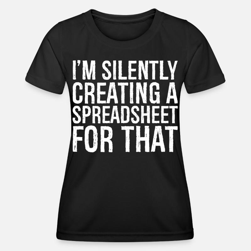 I'm silently creating a spreadsheet for that - Women's Functional T-Shirt - black
