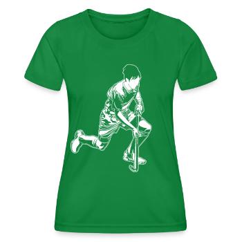 Field Hockey Players - Women's Functional T-Shirt - kelly green - Front - AI Model Female 172 dark (172cm)