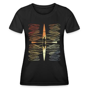Vintage Rowing - Women's Functional T-Shirt - black - Front - AI Model Female 172 light (172cm)