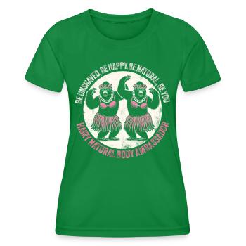 Hula Dancer Gorilla Celebration Tee - T-shirt sport Femme - vert - Devant - AI Model Female 172 dark (172cm)