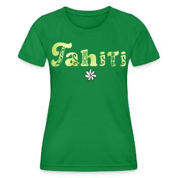 Tahiti (lime) - Women's Functional T-Shirt - kelly green - Front - AI Model Female 172 dark (172cm)