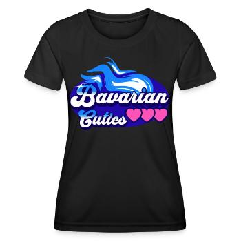 Süße bayrische Mädls - Frauen Funktions-T-Shirt - Schwarz - Vorne - AI Model Female 172 light (172cm)