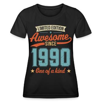 Awesome Since 1990 - Women's Functional T-Shirt - black - Front - AI Model Female 172 light (172cm)