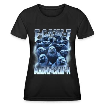 Tempête de corbeaux F-Caw-A - T-shirt sport Femme - noir - Devant - AI Model Female 172 light (172cm)