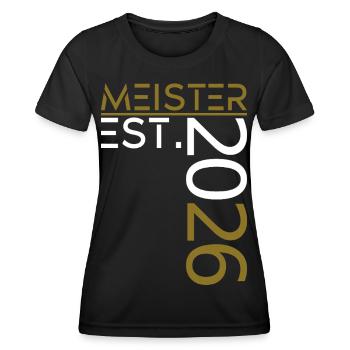 Master est. 2026 - T-shirt sport Femme - noir - Devant - AI Model Female 172 light (172cm)
