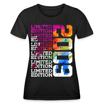 LIMITED EDITION 2009 17 JAHRE 17. GEBURTSTAG - Frauen Funktions-T-Shirt - Schwarz - Vorne - AI Model Female 172 light (172cm)