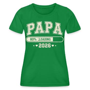 Dad 2026 Loading Dad-to-be - Women's Functional T-Shirt - kelly green - Front - AI Model Female 172 dark (172cm)
