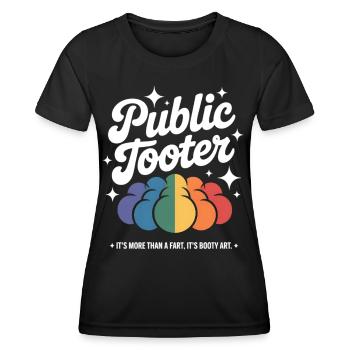 Buntes Poop Kunstwerk - Frauen Funktions-T-Shirt - Schwarz - Vorne - AI Model Female 172 light (172cm)