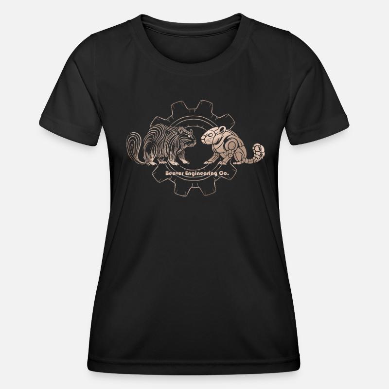 Timberborn – Beaver Engineering Co. - Women's Functional T-Shirt - black