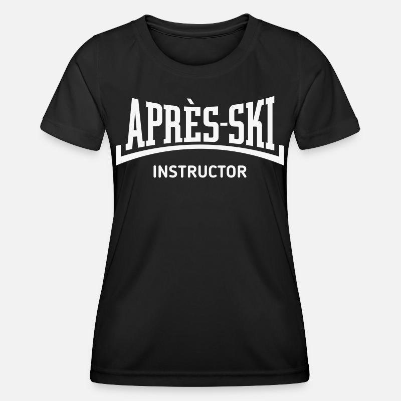 Après-Ski Instructor (Concave / Après Ski / B) - Women's Functional T-Shirt - black