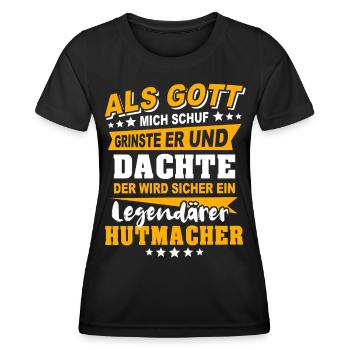 Mad Hatter Sayings - Women's Functional T-Shirt - black - Front - AI Model Female 172 light (172cm)