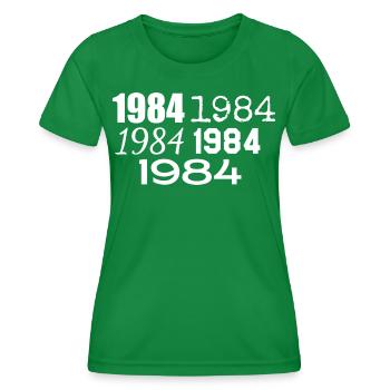 1984 - Frauen Funktions-T-Shirt - Kelly Green - Vorne - AI Model Female 172 dark (172cm)