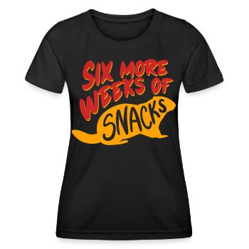 Marmotte du Jour sans fin - T-shirt sport Femme - noir - Devant - AI Model Female 172 light (172cm)