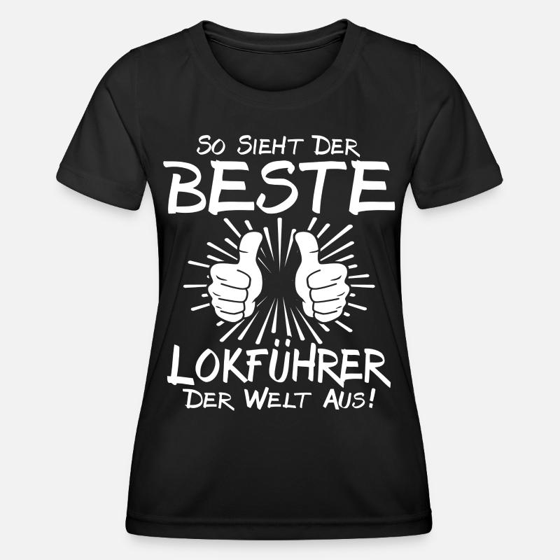 Best train driver - Women's Functional T-Shirt - black