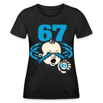67 Six Seven - Gen Z - Women's Functional T-Shirt - black - Front - AI Model Female 172 light (172cm)