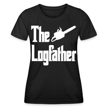 Parodie de l’icône du bûcheron - T-shirt sport Femme - noir - Devant - AI Model Female 172 light (172cm)