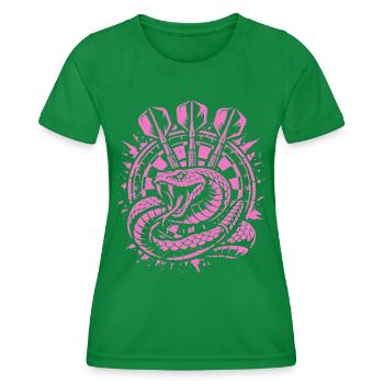 Fléchettes | Secouez la planche, Klapperschlange - T-shirt sport Femme - vert - Devant - AI Model Female 172 dark (172cm)