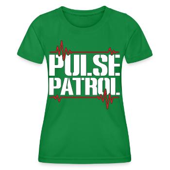 Cardiac Tech Pulse Patrol Cardiac Sonographer - Frauen Funktions-T-Shirt - Kelly Green - Vorne - AI Model Female 172 dark (172cm)
