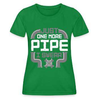 Constructeur de pipeline de couche de tuyau - T-shirt sport Femme - vert - Devant - AI Model Female 172 dark (172cm)